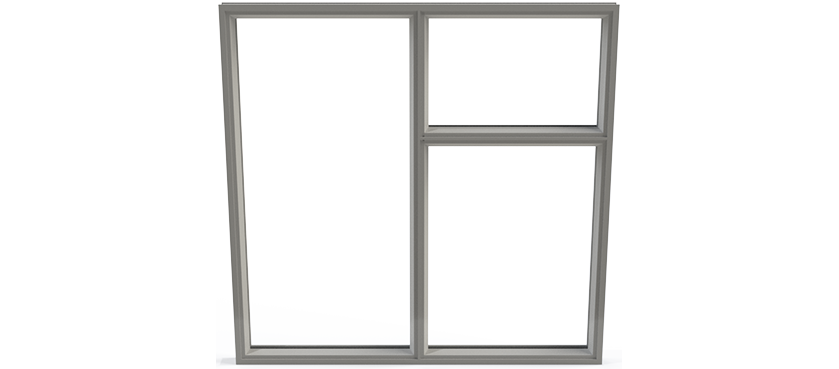 Double Pane Window with Top Opener
