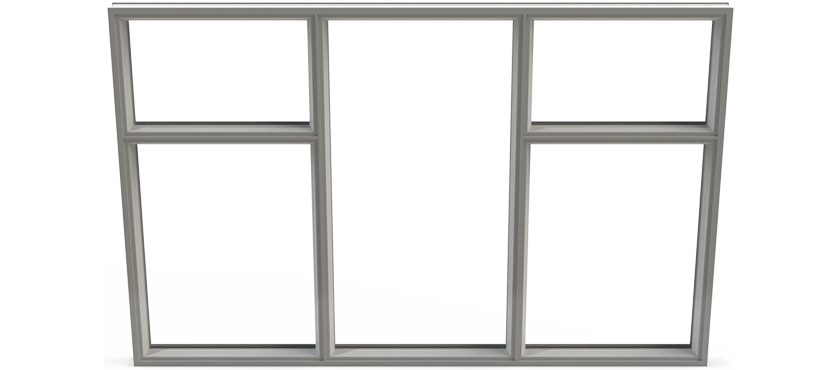 3 Pane Window with Top Openers